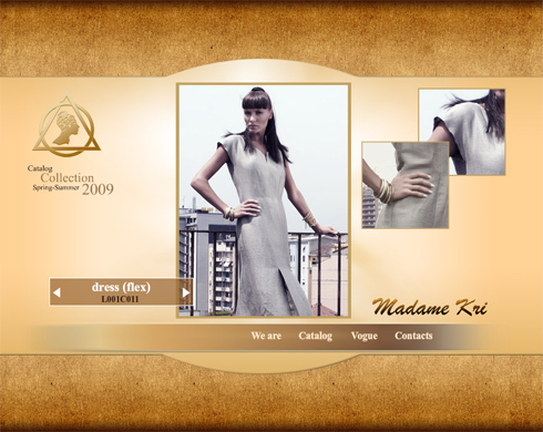 Разработка, создание и дизайн  Сайт Fashion House Madam Kri  